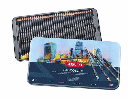 Derwent Procolour Pencil Assorted Tin of 36