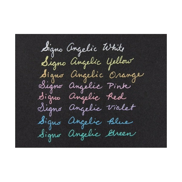 Uni Signo Angelic Colours Gel Ink Pen 0.7mm Yellow Box of 12