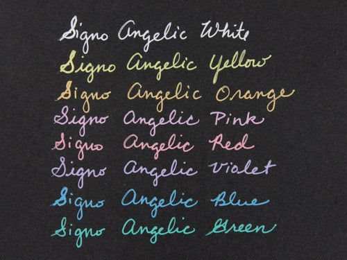 Uni Signo Angelic Colours Gel Ink Pen 0.7mm Yellow Box of 12