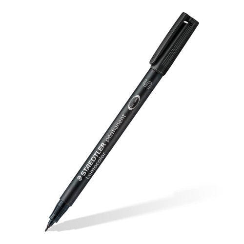 Staedtler Lumocolor Permanent Pen Superfine Black Box of 10 313-9