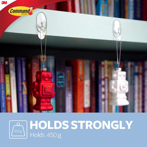 Command Hooks Small Clear 2 Pack (450g)