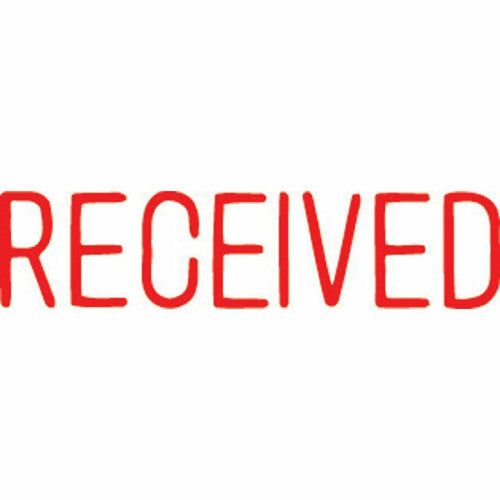Xstamper Message Stamp Received Red