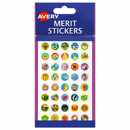 Avery Merit Stickers Mini Assorted 13mm Assorted Colours Pack 800