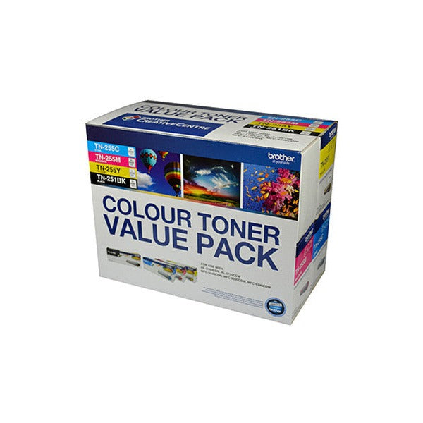Brother N8AE00003 TN25X Toner Essentials Combo 4 Pack Black and Colour