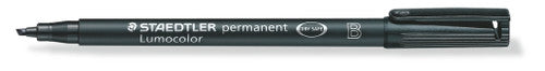 Staedtler 314-9 Lumocolor Permanent Pen Broad Black Box of 10