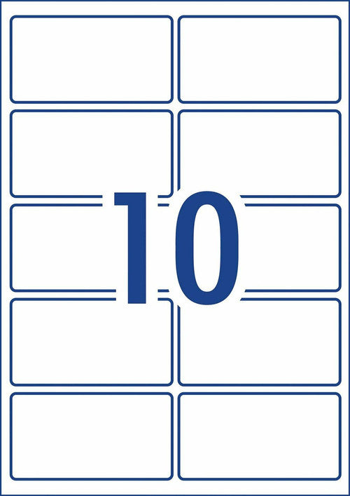 Avery Printable Durable Rectangular Labels L7148 100 Pack 96 x 51mm 10UP