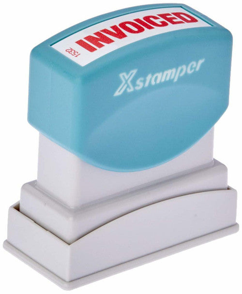 Xstamper Message Stamp Invoiced Red