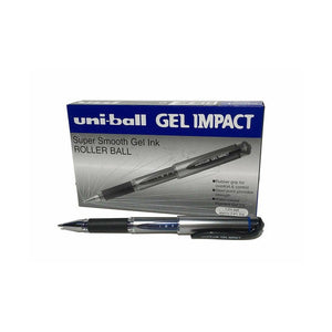 Uni-Ball Gel Impact UM-153S Gel Ink Pen 1.0mm Blue Box of 12