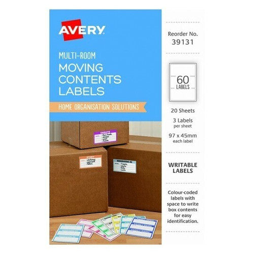 Avery Moving Contents Box Labels 60 Pack