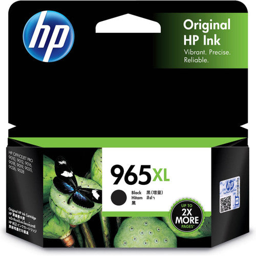 HP 965XL High Yield Original Ink Cartridge Black 2000 Pages