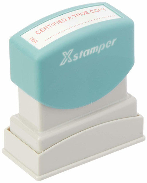 Xstamper Message Stamp Certified a True Copy Red