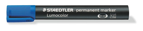 Staedtler Permanent Blue Chisel Tip Lumocolor Marker 350-3