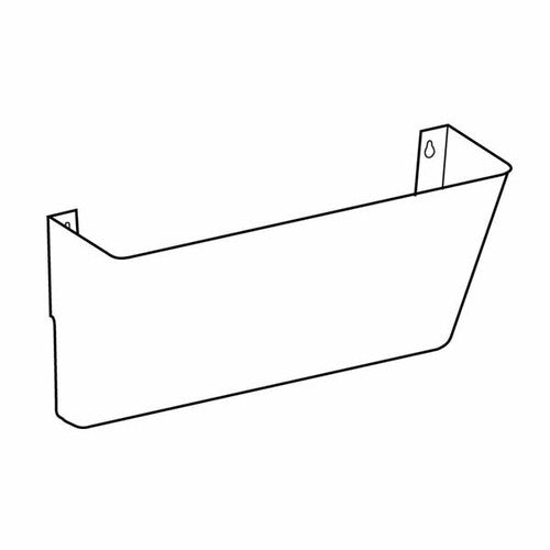 Deflecto Stackable Wall Pocket Clear Foolscap