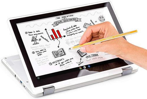 Staedtler 180 22-1 Noris Digital Stylus Pencil Fine 0.7mm Tip for Chromebook Yellow and Black