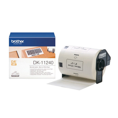 Brother Label Roll DK11240 102mm x 51mm Black on White