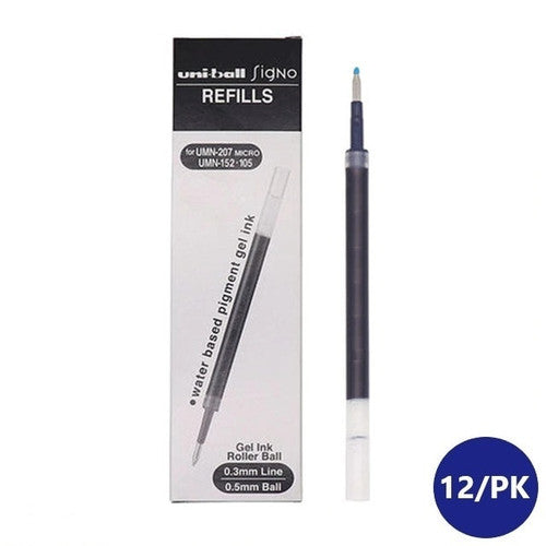 Uni-Ball UMR-85 Refill for Signo Retractable 0.5mm Black Box of 12