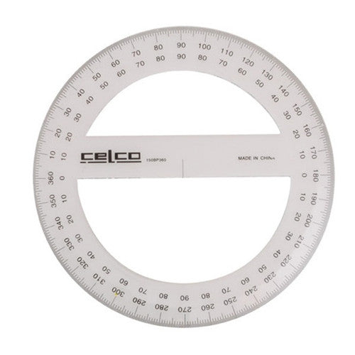 Celco 360 Degrees Protractor 15cm