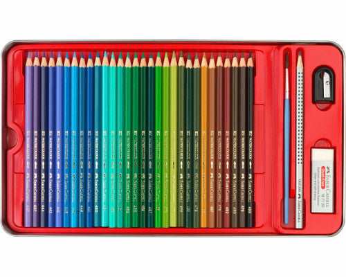 Faber Castell Watercolour Pencils Tin of 60