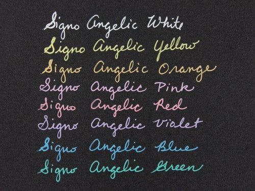 Uni-Ball Signo Angelic Colours Gel Ink Pen 0.7mm Assorted Wallet of 5