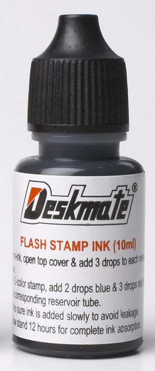 DeskMate Pre-Inked Stamp Refill Ink 10ml Black