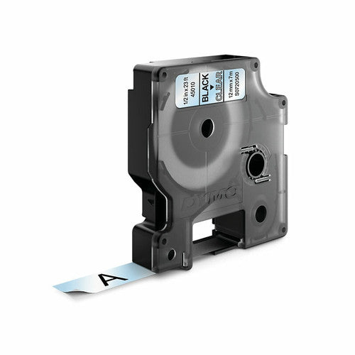 Dymo D1 Label Tape 12mm x 7m Black on Clear