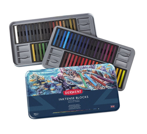 Derwent Inktense Blocks Assorted Tin of 72