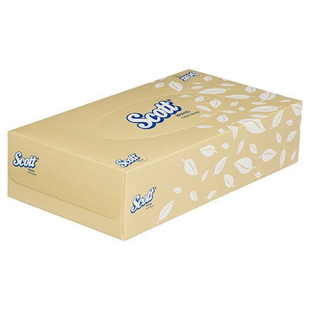 Scott Facial Tissues White 2 Ply 100 Sheets Case of 48