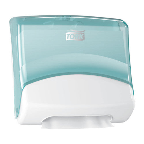 Tork Folded Wiper Cloth Dispenser W4 White Turquoise