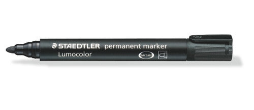 Staedtler Permanent Black Bullet Tip Lumocolor Marker 352-9