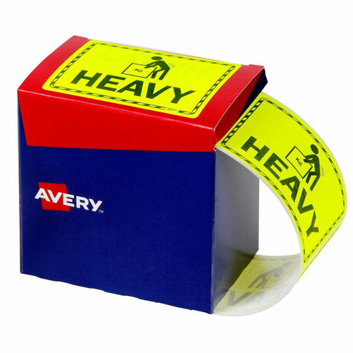 Avery Heavy Fluoro Yellow Labels 750 Roll 75 x 99.6mm