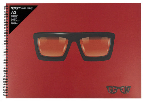 Geek Visual Diaries Thick Glasses A3