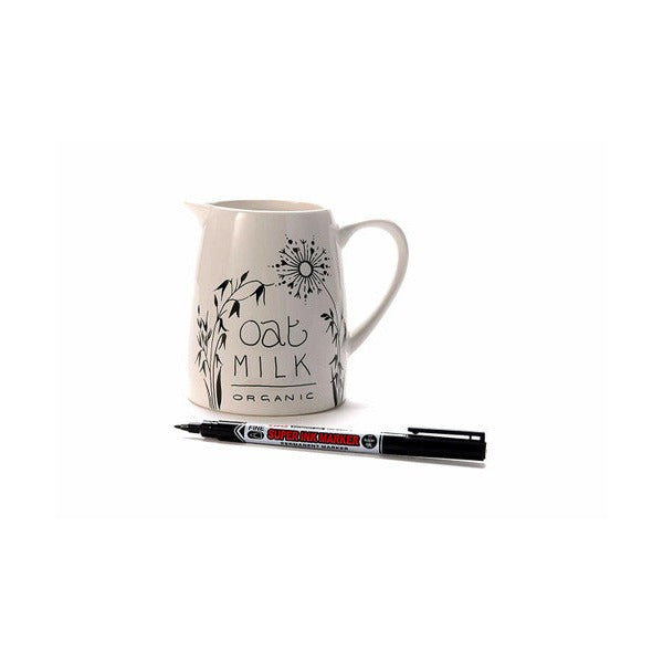 Uni Super Ink Marker PNA-125BK Permanent 0.9mm Black Box of 12