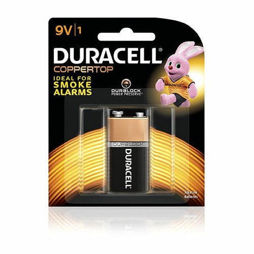 Duracell 82189588 Coppertop Alkaline 9V Battery Pack of 1