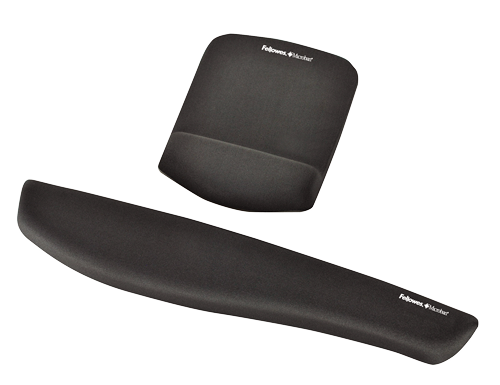 Fellowes Keyboard Palm Support Plush Touch Lycra Graphite
