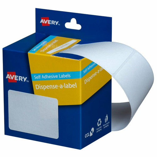 Avery White Dispenser Labels Rectangle 49 x 35mm 220 Pack