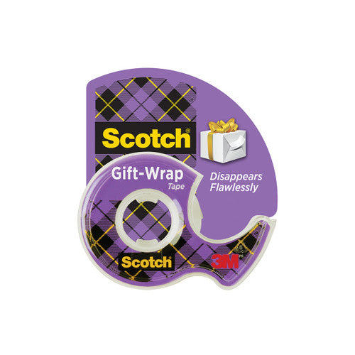 Scotch 15 Giftwrap Tape with Dispenser 19mm x 16.5m Clear