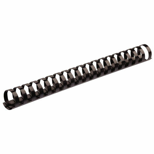 Fellowes Plastic Binding Combs 21 Ring 25mm Round Black Pack 50