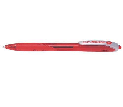 Pilot Rexgrip Retractable Ballpoint Pen Fine Red Box of 12