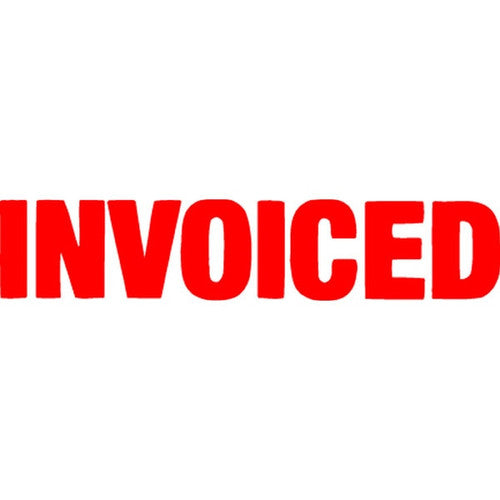 Xstamper Message Stamp Invoiced Red