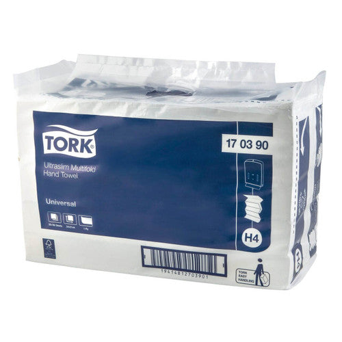 Tork Ultraslim Multifold Hand Towel H4 White Carton of 20