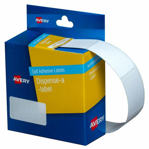 Avery White Dispenser Labels Rectangle 36 x 19mm 450 Pack
