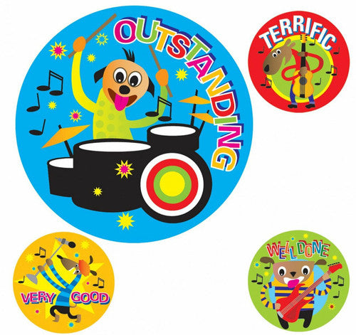 Avery Merit Stickers Cartoon Band 30mm Assorted Colours Pack 102