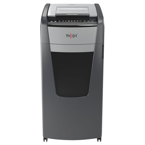 Rexel Optimum AutoFeed+ 600X Cross Cut Paper Shredder Black