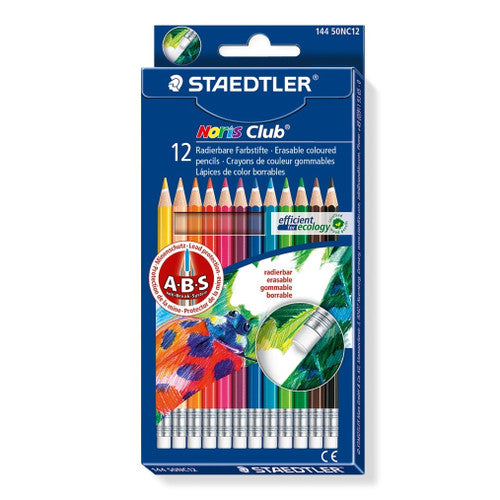 Staedtler Noris Club Erasable Coloured Pencils Assorted Box of 12 144 50NC12