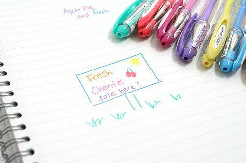 Uni-Ball Signo Angelic Colours Gel Ink Pen 0.7mm Assorted Wallet of 5