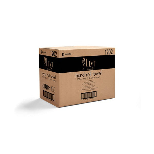 Livi 1202 Essentials Roll Towel 1 Ply 100m Carton 16 – view 3
