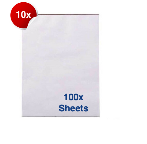Writer Bank Office Pad Plain 100 Sheet A4 294x208mm Pack 10