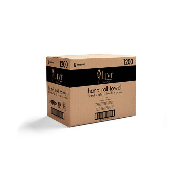Livi 1204 Essentials Roll Towel 1 Ply 80m Carton 16 – view 2