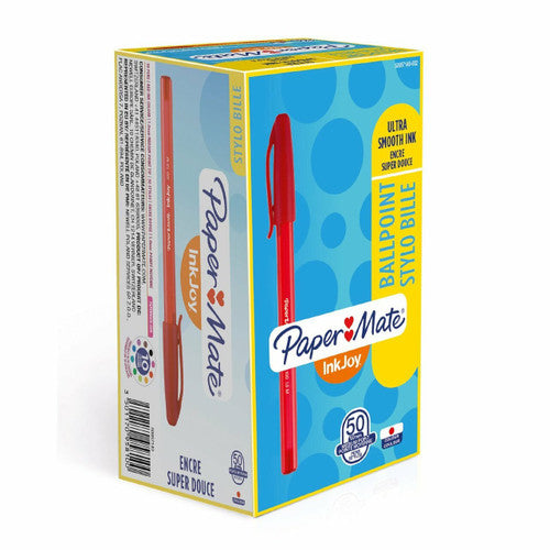 Papermate Inkjoy 100ST Ballpoint Pen 1.0mm Red Box of 50