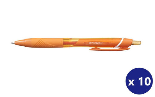 Uni Jetstream Colour Rollerball Pen 0.7mm Orange Box of 10